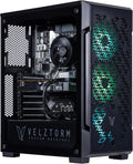 Velztorm Fultix Black Prebuilt Gaming PC (AMD Ryzen 5 5500, GeForce RTX 5060, 16GB DDR4 RAM, 512GB PCIe SSD, RGB Fans, 750W PSU, WiFi 5, Bluetooth 4.2, RJ-45, HDMI, Win 11 Pro)