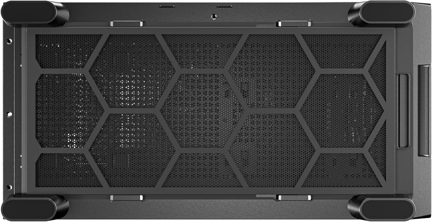 Antec Flux Wood, 5 x PWM Fans Included, High-Airflow Front Panel with Walnut Wood, Type-C, 420mm Radiator & Back Connect Motherboard Support, Up to 9 Fans Simultaneously, Mid-Tower E-ATX PC Case