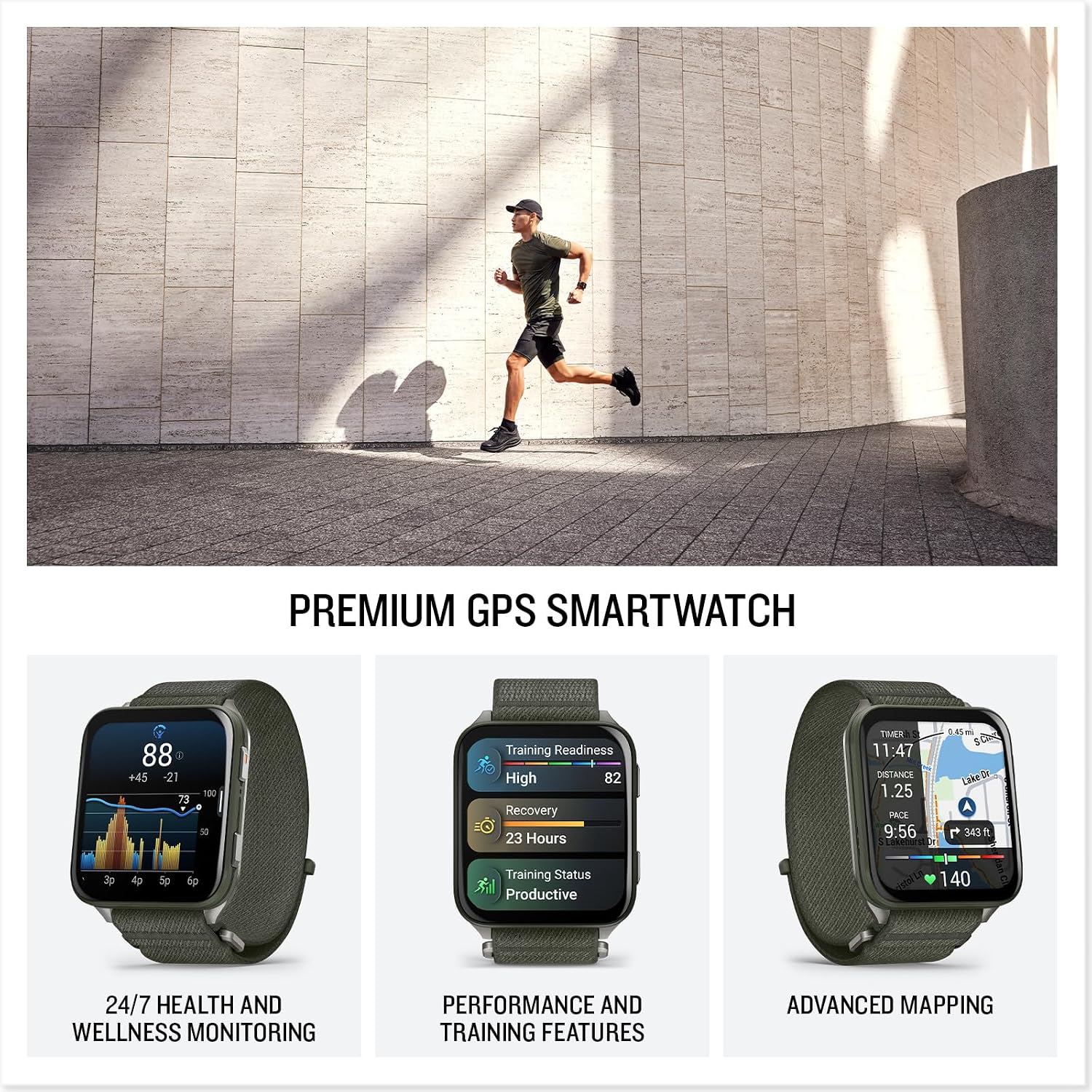 Garmin Venu X1 Thin & Lightweight GPS Smartwatch, Moss | AMOLED Display, Advanced Health and Fitness Features, Sleep Tracking, 100+ Sports Apps | Signature Series Power Bundle