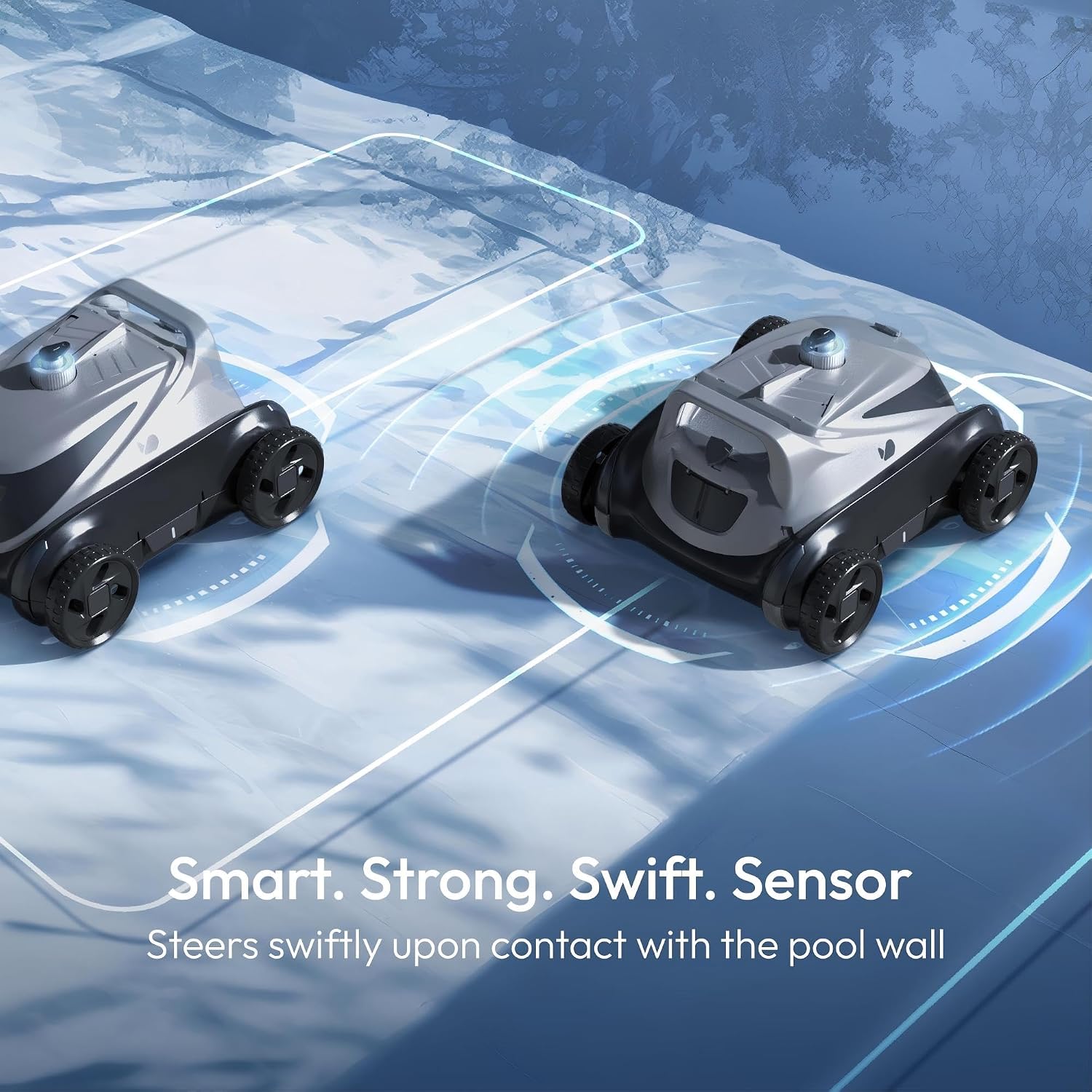(2026 Upgrade) BUBLUE B10P Cordless Pool Vacuum for Above Ground Pool, 140-Min Runtime, Self-Parking Robotic Pool Cleaner with Bluehole Suction, DirtLock 2.0, Dual Motors for Pools Up to 1,076 Sq.Ft