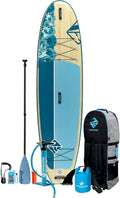 Boardworks SHUBU SUP - All Water Inflatable Stand-Up Paddle Board - SUP Includes Complete Kit with Paddle, Backpack Carry Bag, Leash, Dry Bag and Pump
