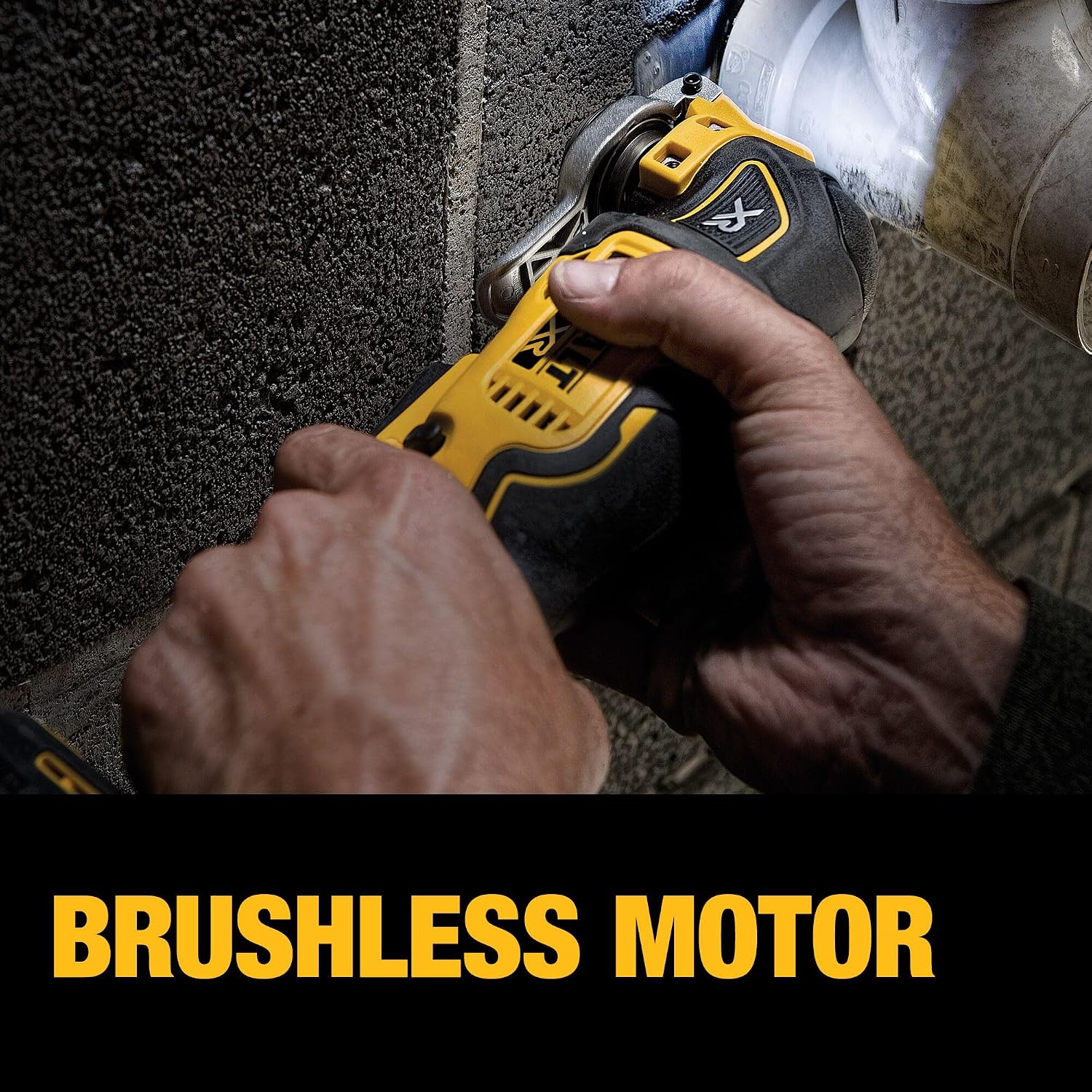 DEWALT 20V MAX XR Oscillating Tool Kit with Blades, 3 Speed Cordless Brushless Multitool, Up to 20,000 OPM, LED Light, Battery and Charger Included (DCS356C1)