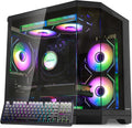 Ocean of Stars AI-Optimized Gaming PC, AMD Ryzen 7 7800X3D 8-Core 4.2 GHz, GeForce RTX 5060 8GB DLSS 4 GDDR7, 32GB DDR5 RAM 6000MHz,1TB PCIe SSD, WiFi&Bluetooth,Windows 11,Gaming Keyboard