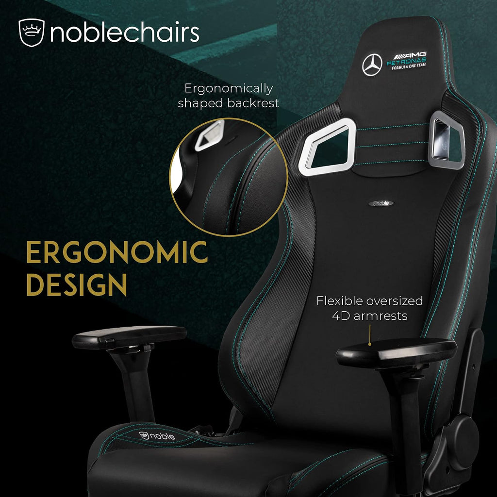 noblechairs Epic Gaming Chair - Mercedes-AMG Petronas F1 Team Edition