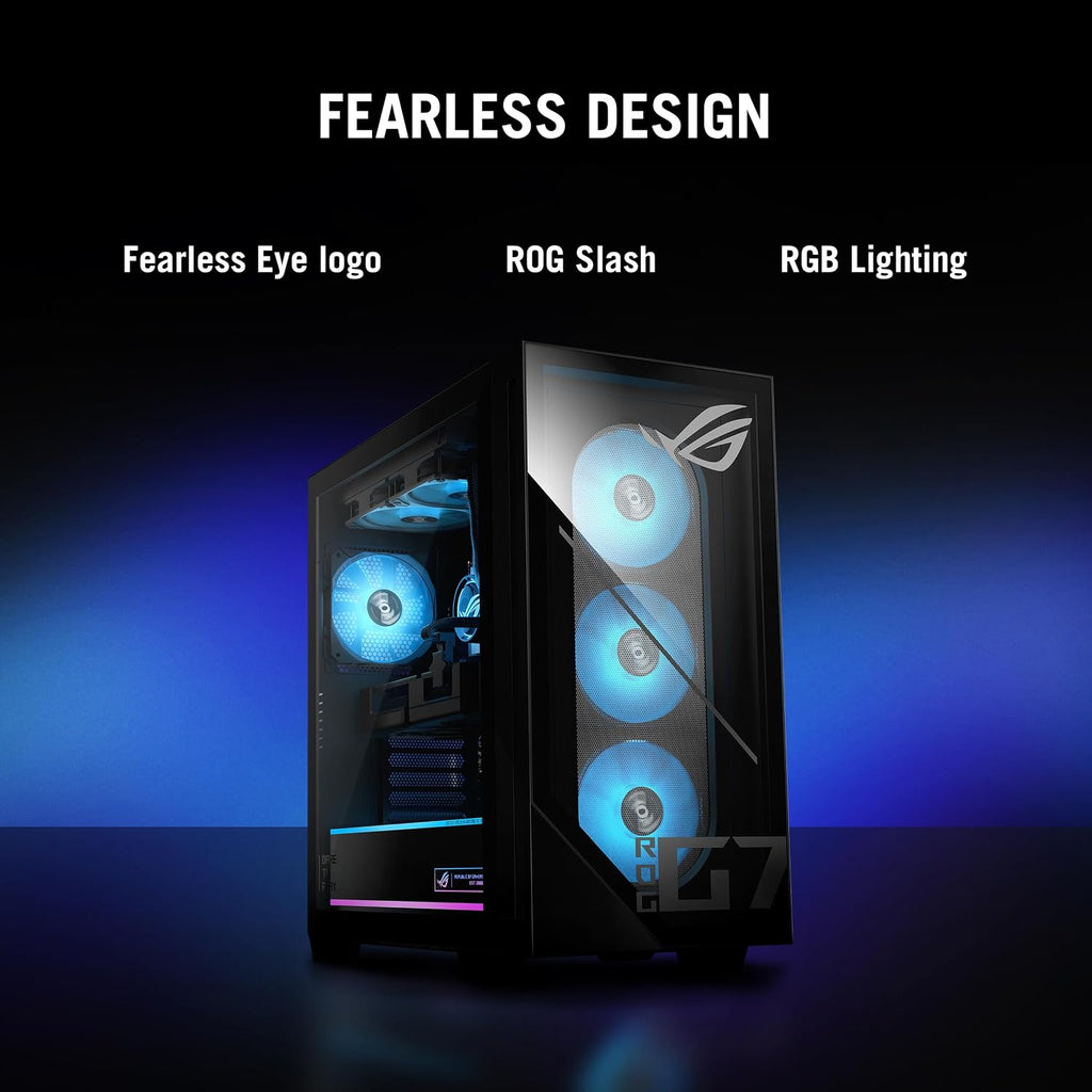 ASUS ROG GM700 (2025) Gaming Desktop PC, AMD Ryzen™ 7 9800X3D Processor, AMD® Radeon™ RX 9070 XT Prime OC, 2TB M.2 NVMe™ PCIe® 4 SSD, 32GB DDR5 RAM, Windows 11 Home, GM700TZ-MS777