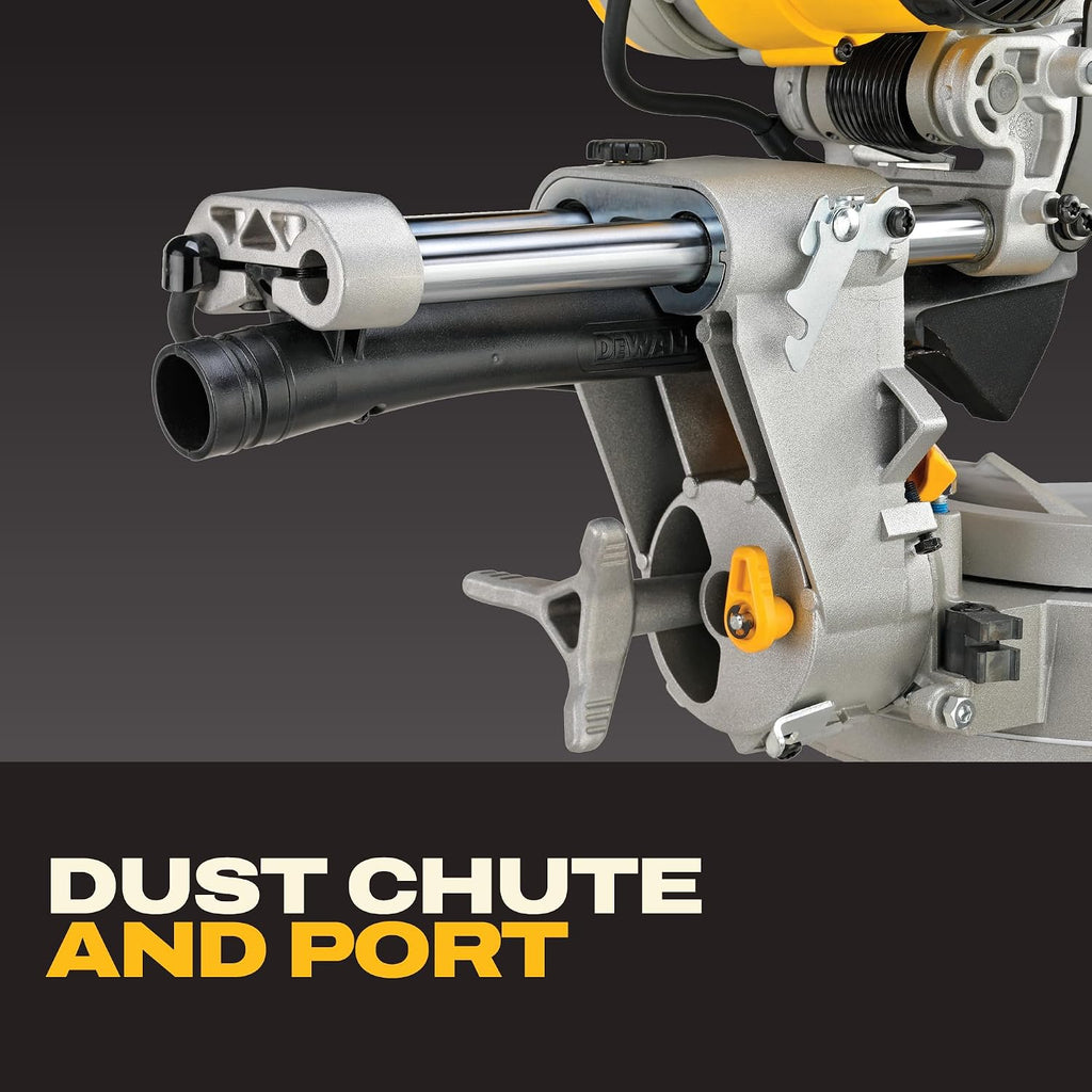 DEWALT Miter Saw, 12-inch Double Bevel Sliding Compound Miter Saw with XPS LED Shadow Light System, Includes Blade Wrench, Material Clamp and Dust Bag (DWS780)