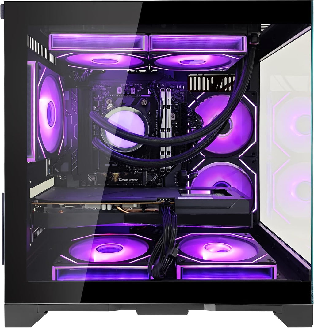 RTX 5070 12GB Gaming PC Desktop - AMD Ryzen 7 5700X 3.4 GHz, 16GB DDR4 RAM, 1TB PCIe SSD, WiFi + BT, Windows 11 -RGB Prebuilt Computer-Black