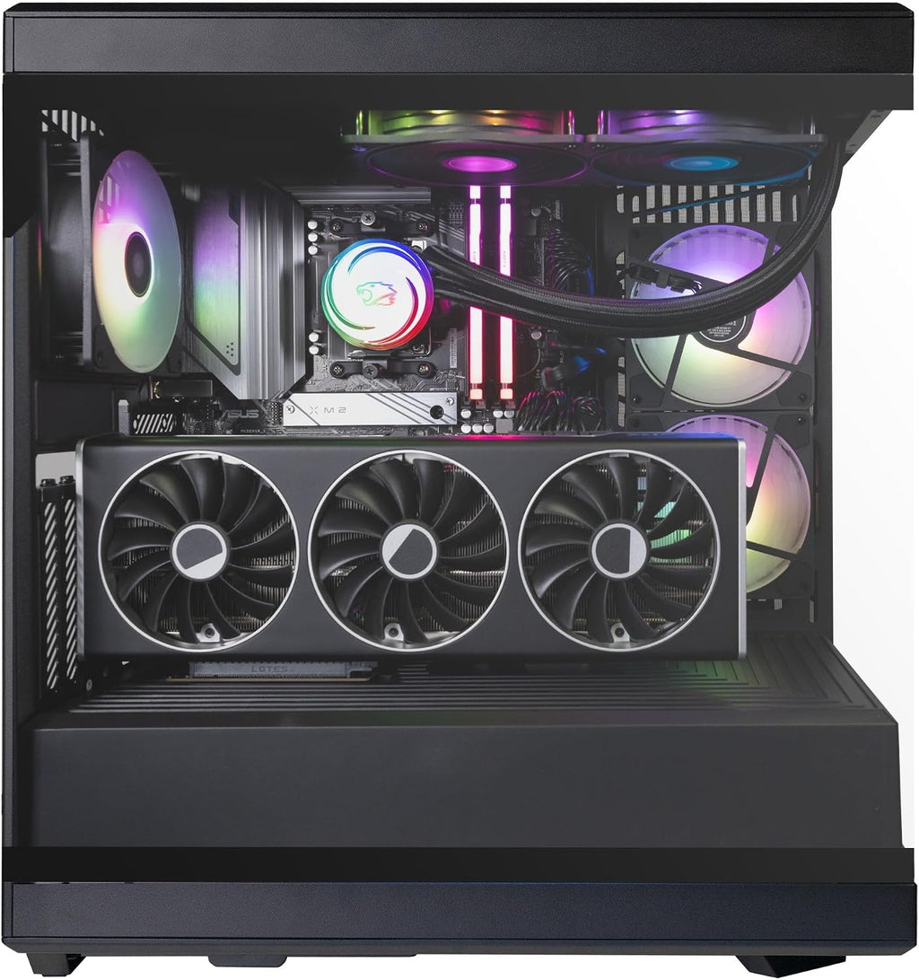 iBUYPOWER Y40 PRO Black Gaming PC Desktop Computer Intel Core Ultra 9 285 CPU, NVIDIA GeForce RTX 5080 16GB GPU, 32GB DDR5 RGB 5200MHz RAM, 2TB NVMe SSD, Windows 11 Home, Keyboard, Mouse- Y40BI9N5801