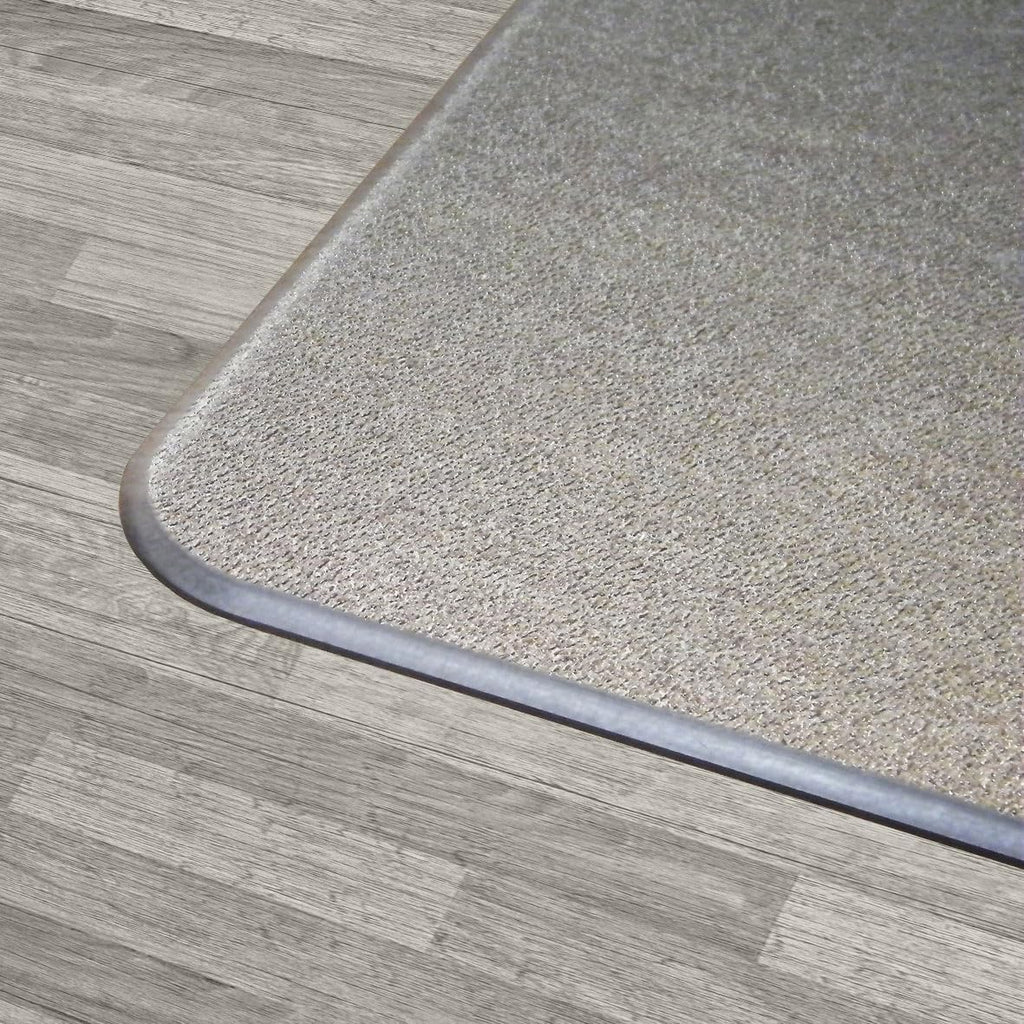 Marvelux Extra Thick Heavy Duty Polycarbonate Office Chair Mat & Floor Protector for Plush, High Pile & All Carpeted Floors & Hardwood Flooring, Clear Rectangular Chair Mat 46' x 53' x 1/5' Thick