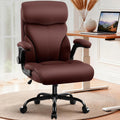 AreShark Office Chair - Executive High Back Breathable Comfy Desk Chair with Lumbar Support - Ergonomic Leather Rolling Swivel Computer Chair with Rock Function for Working Studying Gaming Relaxing