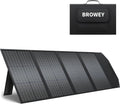 BROWEY 120W Portable Solar Panel for Power Station, USB/Type-C/DC Outputs, Foldable with Adjustable Kickstand, IP68 Waterproof, High Efficiency Solar Charging for Camping & Emergency Power Supply