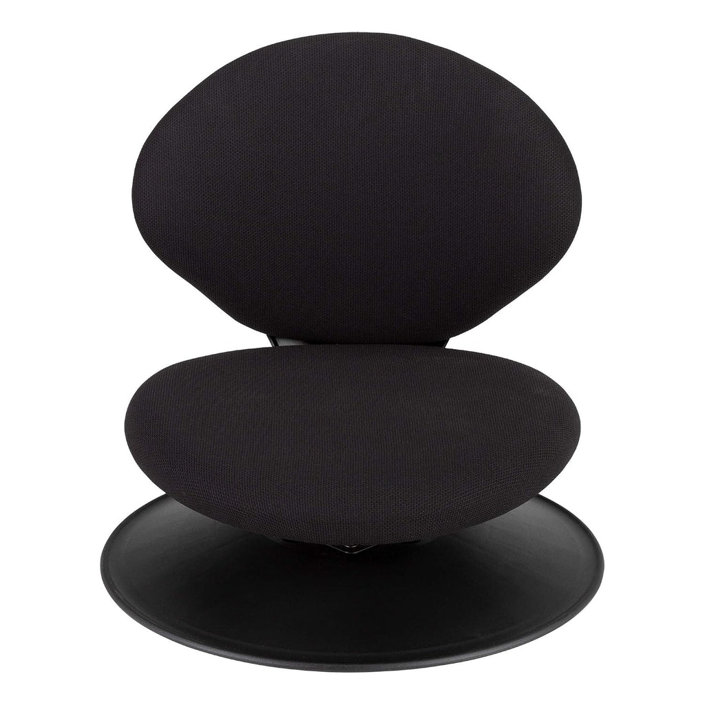 Norwood Commercial Furniture - NOR-ENI225BK-SO 360-Degree Swivel Padded Floor Chair with Back Rest for Teachers, Students, and Gamers, Black
