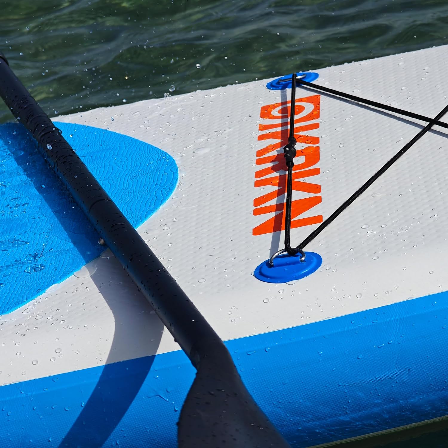 KRKN Discover 10'6' Stand Up Paddle Board, Inflatable SUP with Premium Accessories, Non-Slip Deck, Adjustable Paddle, Camera Seat & Backpack for All Skill Levels