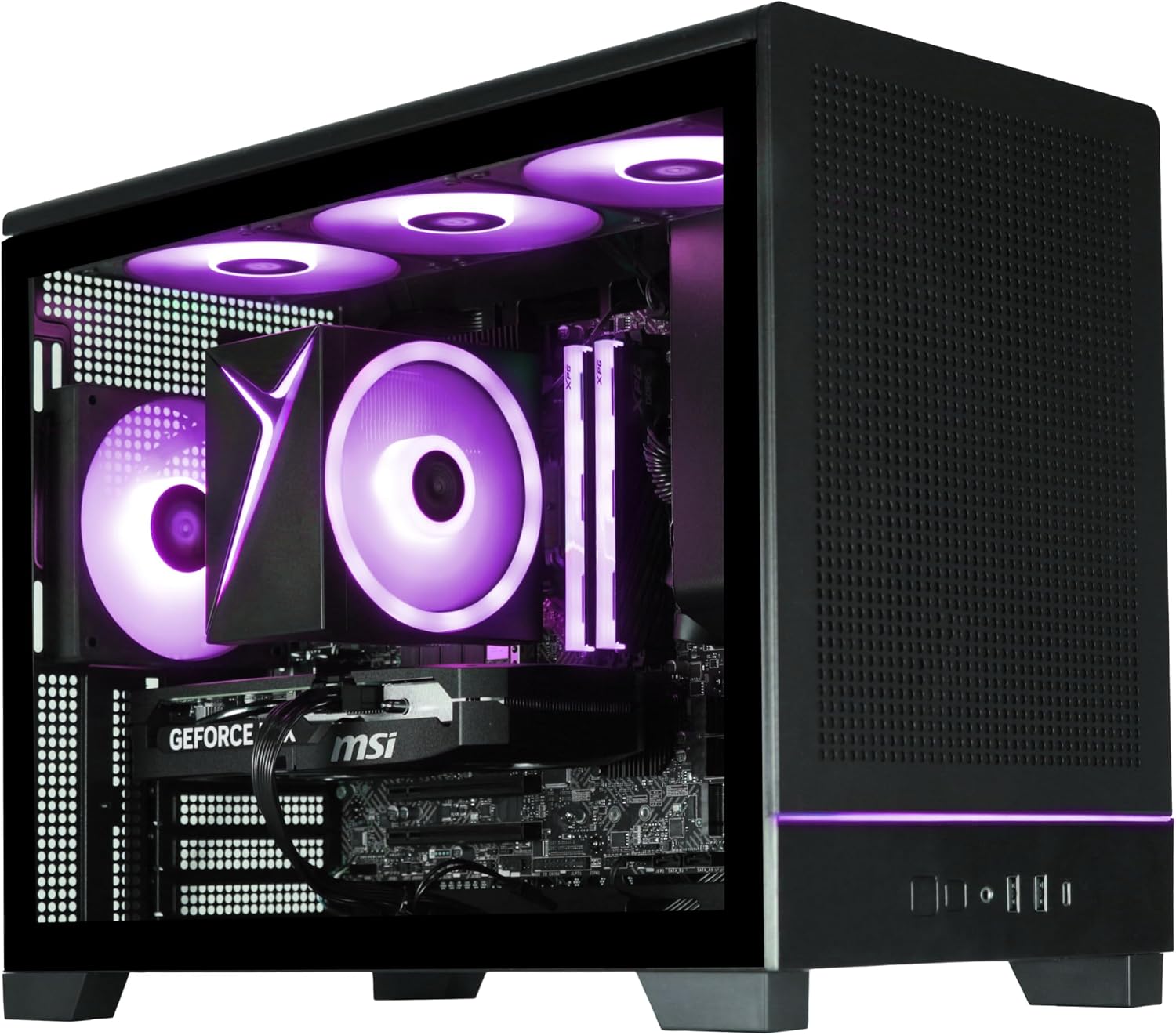 STORMCRAFT PC Gamer Viper AI Gaming PC,Intel i7 14700F 5.4GHz, GeForce RTX 5060,32GB DDR5 RGB RAM 6000MHz,1TB NVMe SSD, B760 Chipset,650W Gold PSU,WiFi,Bluetooth,Win 11 Home Prebuilt Tower Computer