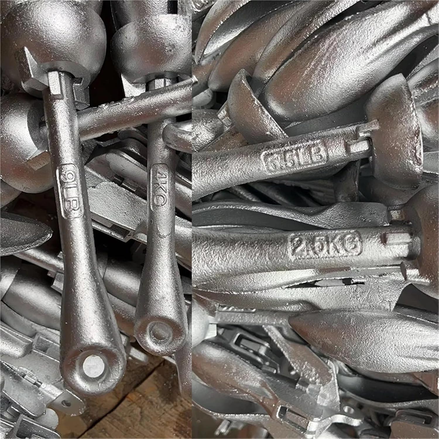 1pc 1.5kg/3.5lb Boat Anchor Folding Grapnel Anchor 2.5kg/3.2kg Galvanized Cast Anchor for Kayak Boat Paddle Board(1.5kg(3.5lb))