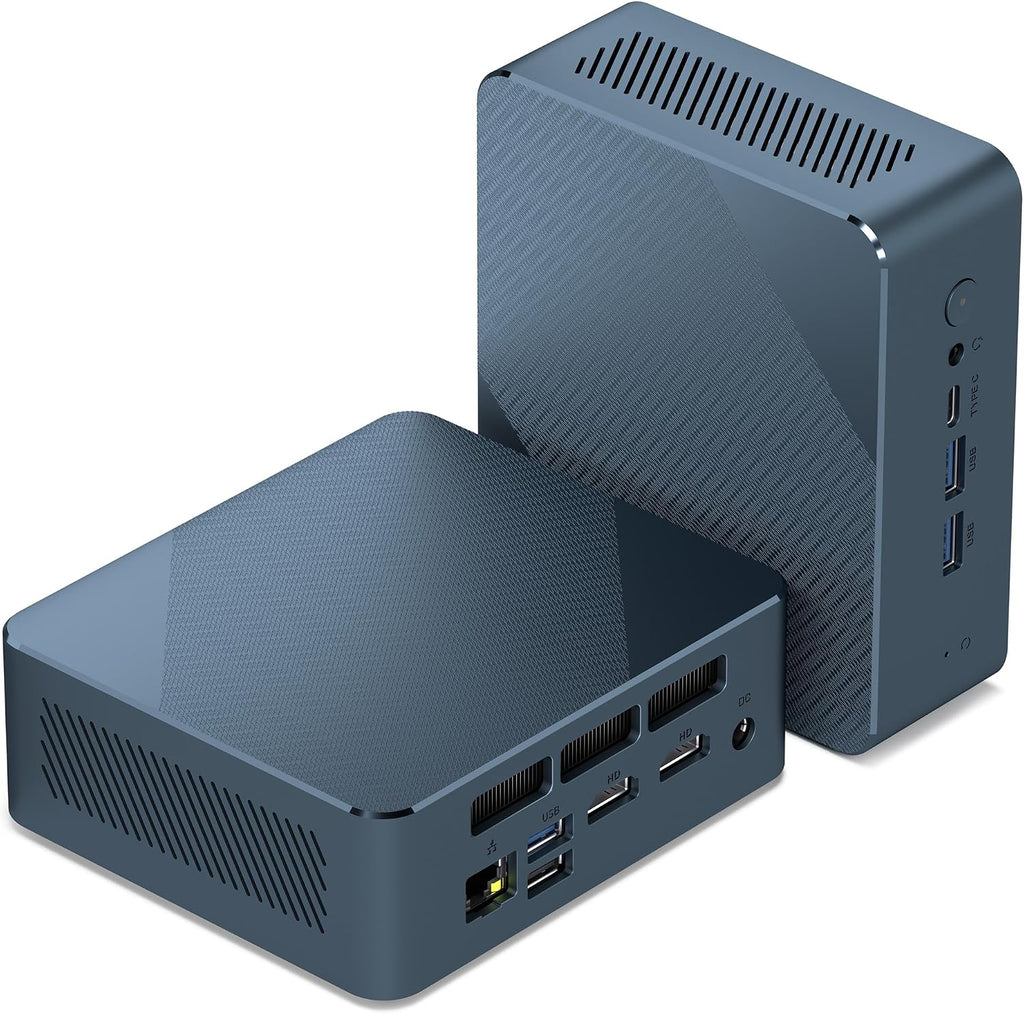 Getorli Mini PC, AMD Ryzen 5 3550H（Max 3.7GHz） 16GB DDR4 1TB SSD，Mini Desktop Computer Support 4K@60Hz Dual HDMI/USB-C/WiFi 5/BT5.0 for Home Office, Business & Light Gaming