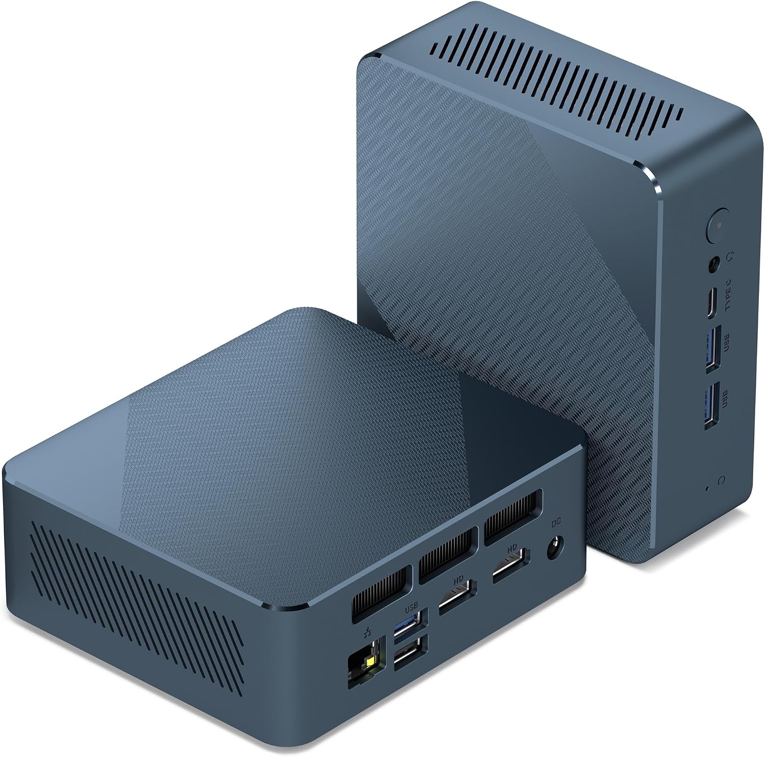 Getorli Mini PC, AMD Ryzen 5 3550H（Max 3.7GHz） 16GB DDR4 1TB SSD，Mini Desktop Computer Support 4K@60Hz Dual HDMI/USB-C/WiFi 5/BT5.0 for Home Office, Business & Light Gaming