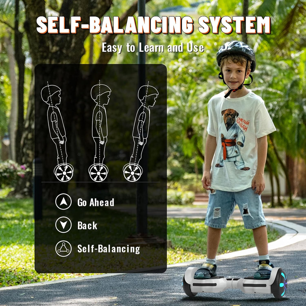 SIMATE Scooter, Bluetooth Speakers and LED Light-Up Wheels, APP Control, Dual 250W Motors, 8.5 mph Max Speed & 8.5 Miles Max Range, Gifts for Kids Adults Girls Boys
