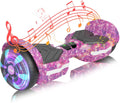 SIMATE Scooter, Bluetooth Speakers and LED Light-Up Wheels, APP Control, Dual 250W Motors, 8.5 mph Max Speed & 8.5 Miles Max Range, Gifts for Kids Adults Girls Boys