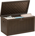YITAHOME 180 Gallon Large Deck Box with Side Handles, Outdoor Double-Wall Storage for Patio Furniture Cushions, Garden Pool Accessories, Waterproof & Lockable
