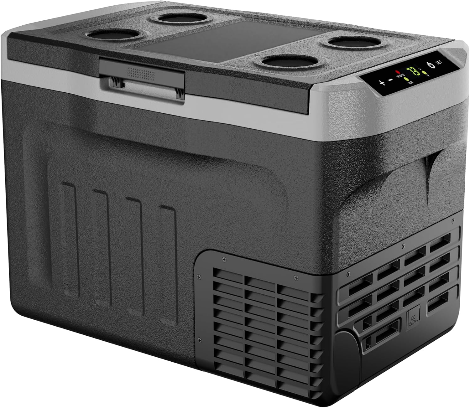 EKOJUCE 12 Volt Refrigerator, 21L Compressor Electric Cooler, Car Refrigerator 12/24V DC & 110-240V AC for Camping, Fishing