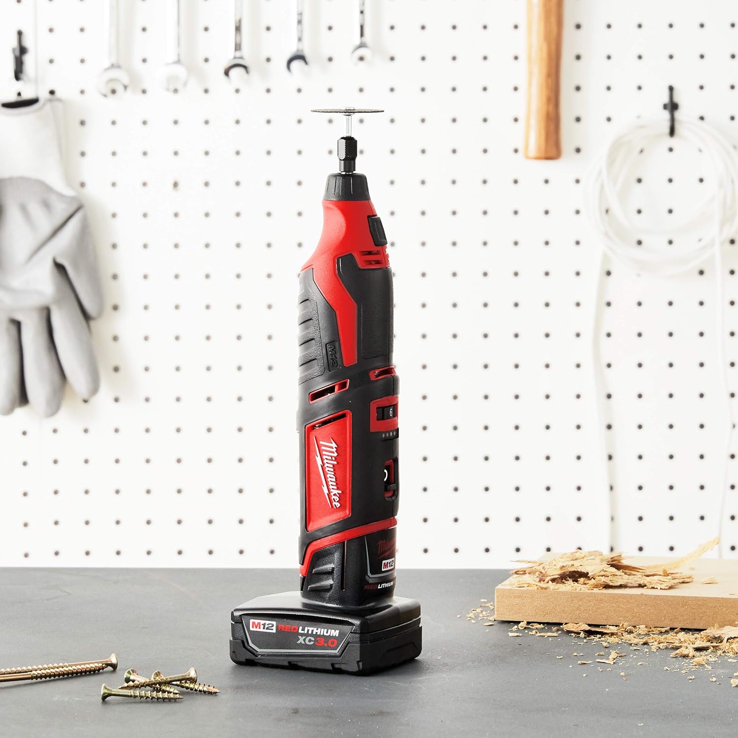 Milwaukee Cordless Rotary Tool, 12.0V
