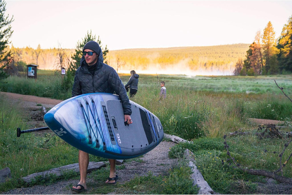 AQUAGLIDE Inflatable Stand Up Paddle Board with Premium SUP Accessories - Backpack, Leash, and Hand Pump - Roam 12.5' ISUP, Multicolor (585421104)