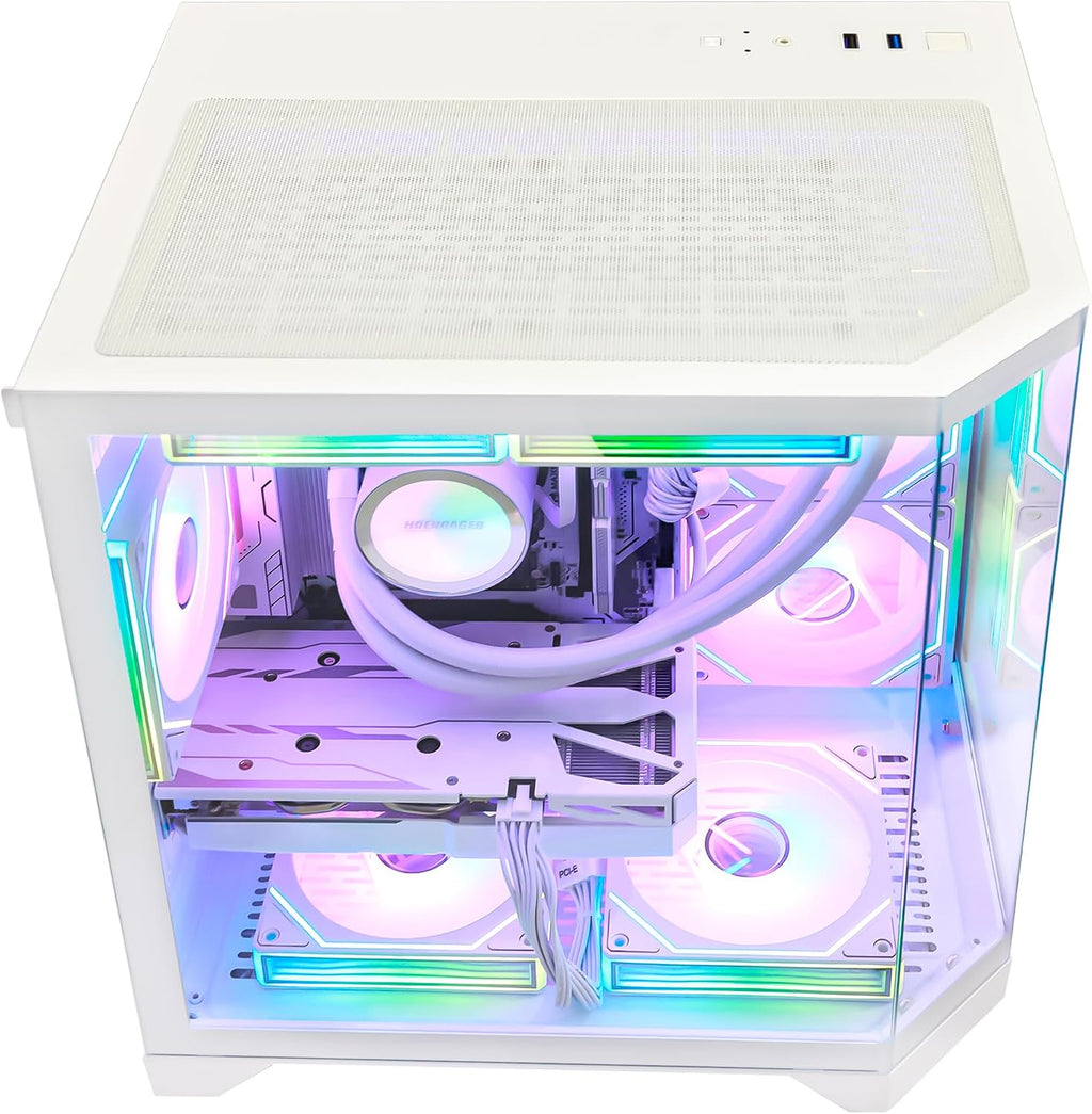 Ocean of Stars AI Ready Gaming PC Desktop -RTX 5070 12GB -AMD Ryzen 7 7800X3D 8-Core 4.2GHz -16GB DDR5 6000MHz RAM -1TB PCIe SSD - 850W PSU -Windows 11 -RGB Prebuilt PC Computer -White