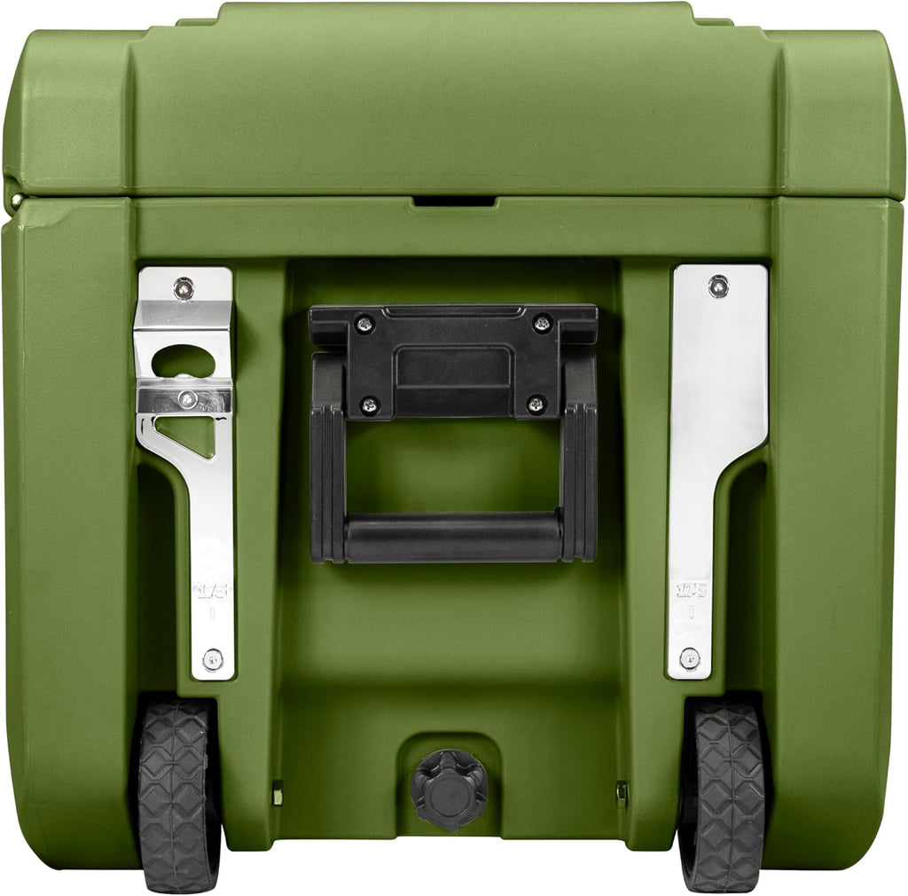 SRX-175 Overlanding Cargo Case – 175L Waterproof Storage Box for Camping, Off-Road & Truck Bed Gear – Heavy-Duty Lockable Storage with Gas Strut Lid, Stackable Design & Interior Organizer Tray (Green)