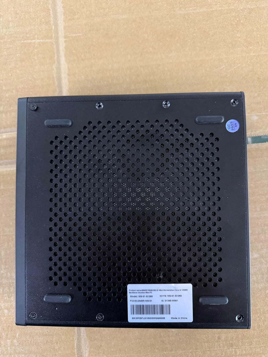 MINISFORUM MS-01 Mini Workstation Core i5-12600H Barebone Version Mini PC, HDMI + 2xUSB4 8K Display, 2x10G SFP+ Port, 2x2.5G LAN Port, Support M.2 2280/22110/U.2 SSD/RTX 3050 Graphics Cards