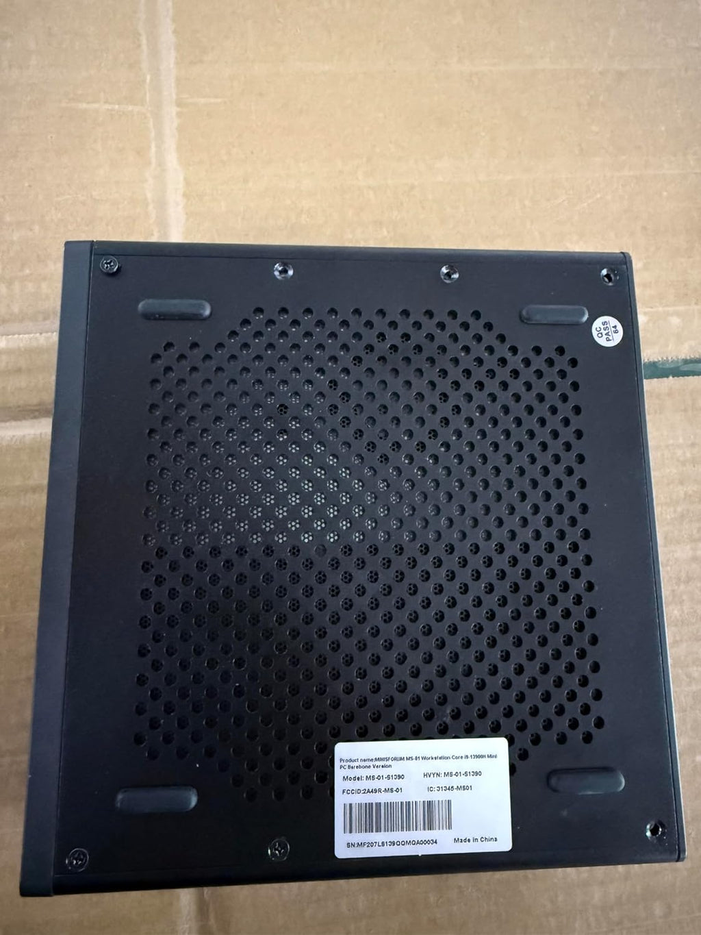 MINISFORUM MS-01 Workstation Core i9-13900H Mini PC Barebone Version Without RAM, SSD and OS, 2xUSB4 1xHDMI Display, 2x2.5G LAN Port, 3X SSD Slot, 2x10G SFP+ Port, Support Discrete Graphics Cards