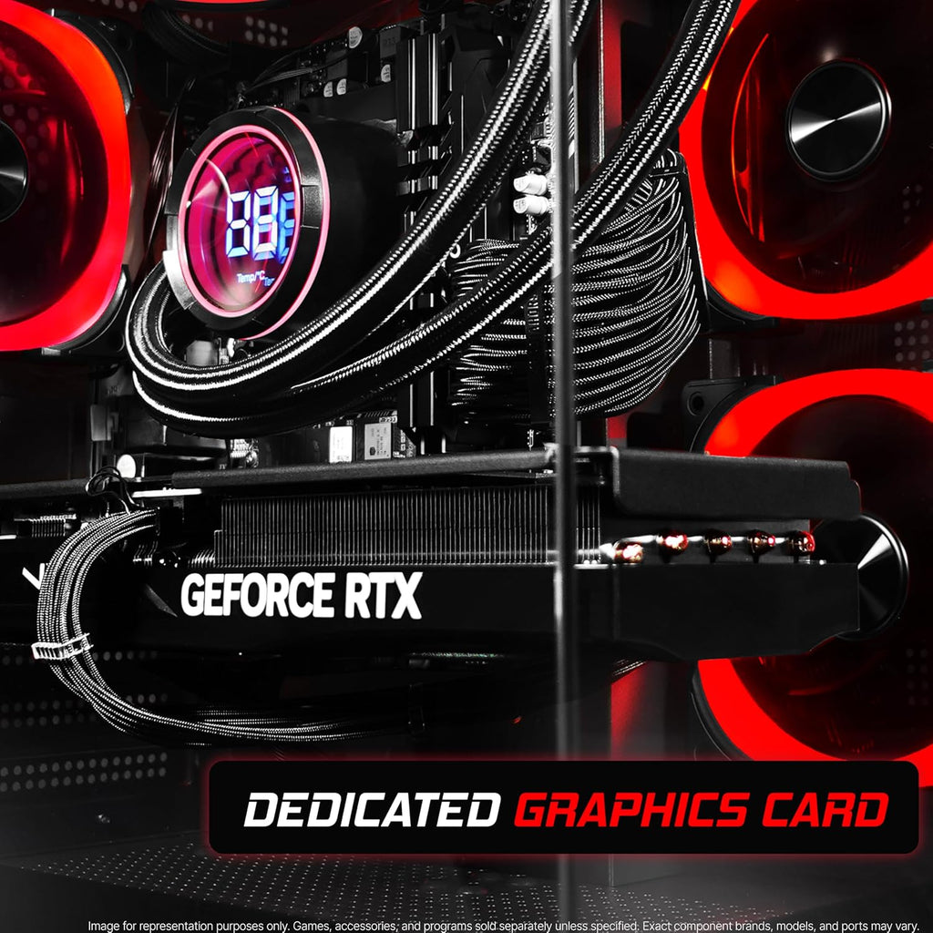 SAAV Drex Prebuilt Gaming PC Bundle Desktop Tower Intel Core i5-12400F GeForce RTX 3050 6GB GDDR6 Curved 24in Monitor 16GB DDR4 512GB NVMe SSD WiFi 6 Windows 11 Black RGB Computer PC Gaming