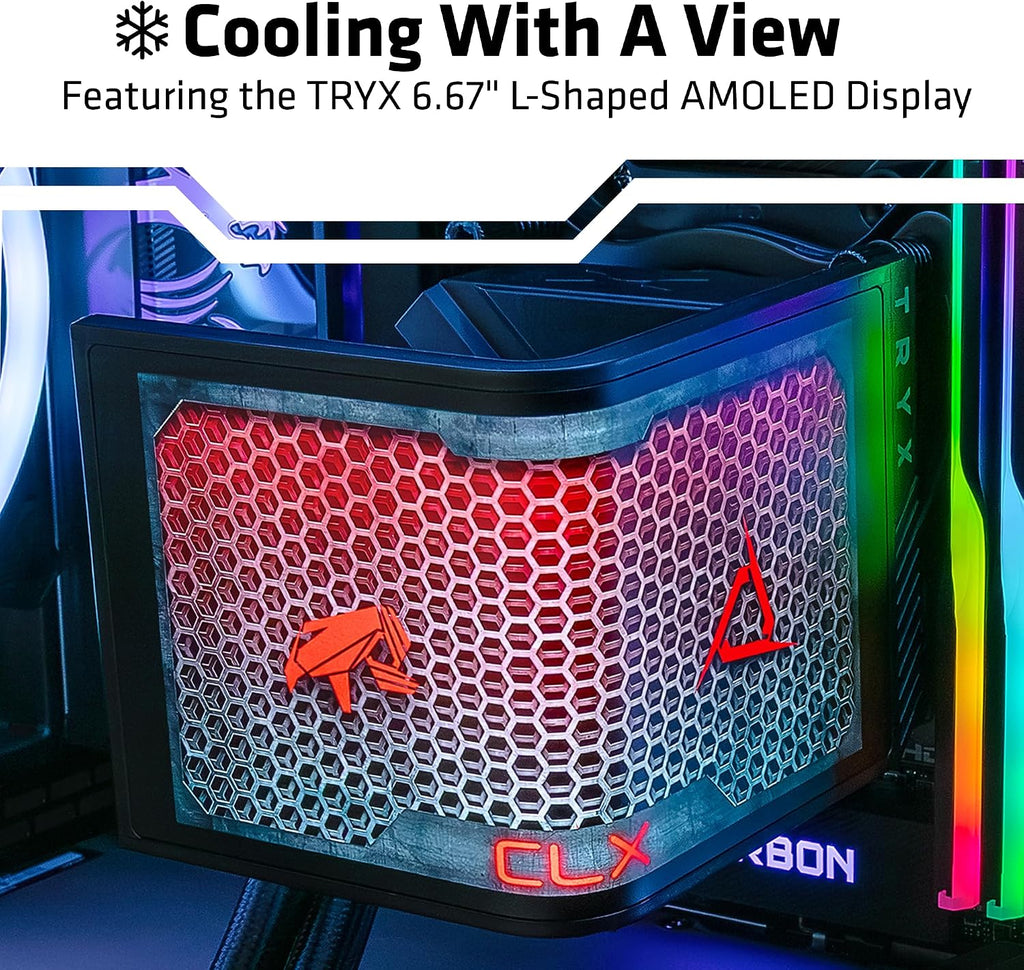 CLX Horus Gaming PC - AMD Ryzen 9 9950X3D 4.3GHz, GeForce RTX 5080, 360mm Tryx AIO, 96GB DDR5 RGB Memory, 4TB 990 EVO M.2, WiFi, Win 11 Home, Black, AI-Accelerated