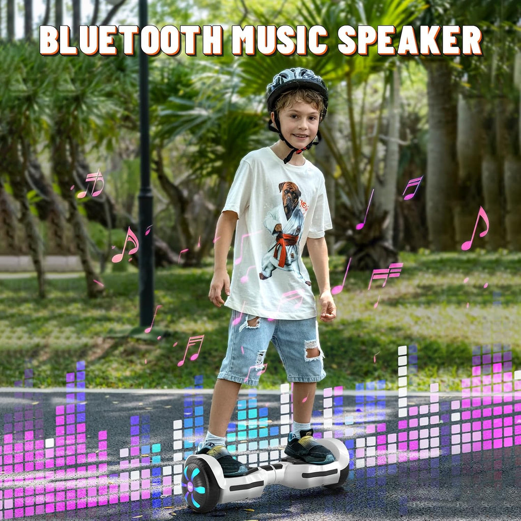 SIMATE Scooter, Bluetooth Speakers and LED Light-Up Wheels, APP Control, Dual 250W Motors, 8.5 mph Max Speed & 8.5 Miles Max Range, Gifts for Kids Adults Girls Boys