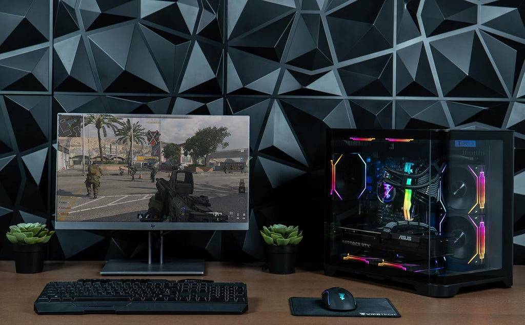ViprTech Reaper 4.0 Gaming PC - AMD Ryzen 7 8700F (5.0Ghz Liquid Cooled), RTX 5070 12GB, 32GB DDR5 RAM, 2TB NVMe SSD, 800W Gold, VR-Ready, WiFi BT, Win 11, Desktop Computer, Black