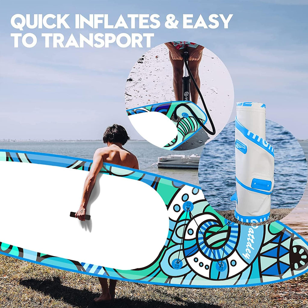 Paddle Board Inflatable Paddle Boards for Adults - inflatable paddle board 10ft×28in×4in Stand Up Paddle Board for Adults Inflatable SUP paddleboard blow up paddle board Package with All Accessories