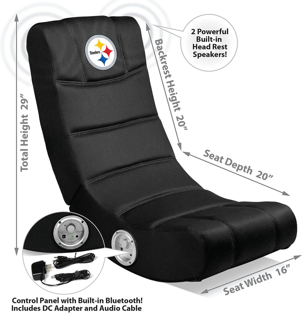 Imperial Blue Chicago Bears Video Chair with Bluetooth