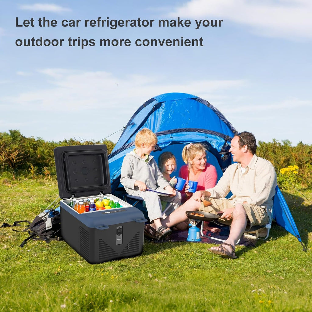 KI9 12 Volt Refrigerator,Mini Portable Freezer,10 Quart Car Cooler,12V Car Fridge,12/24V DC 100-240V AC for Camping, Travel, Truck, RV, Boat -4℉~68℉