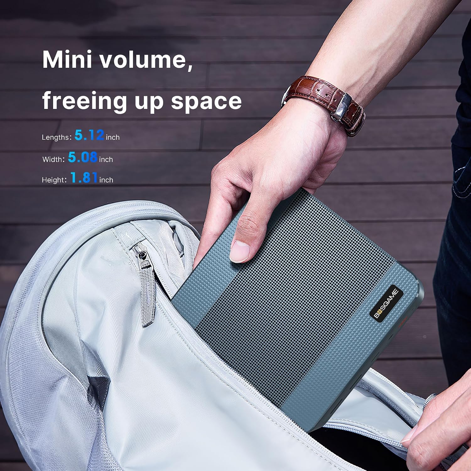 BOSGAME P2 Mini PC, Intel Alder Lake Core I7 12700H W 11 Pro Mini Computers, USB4(Support Thunderbolt 4), 32GB DDR4, 512GB NVMe SSD, Dual 2.5GbE LAN, WiFi 6E, Bluetooth 5.2