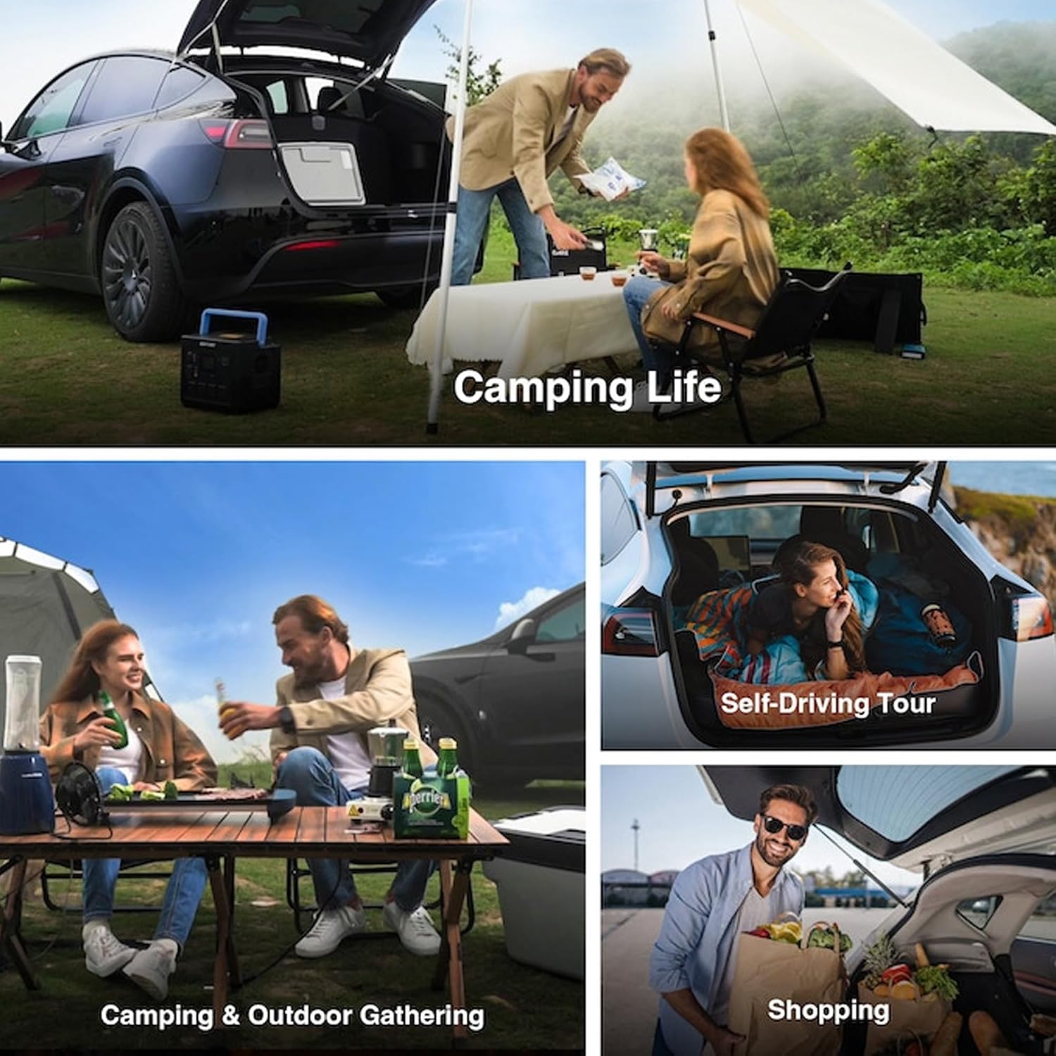 ACOPOWER 12 Volt Car Refrigerator for Tesla Model 3,Tesfridge 21QT Electric Cooler, 12V Fridge APP Control, Portable Freezer Compressor Cooler,-4°F to 68°F,for Outdoor,Travel,Camping, Picnic