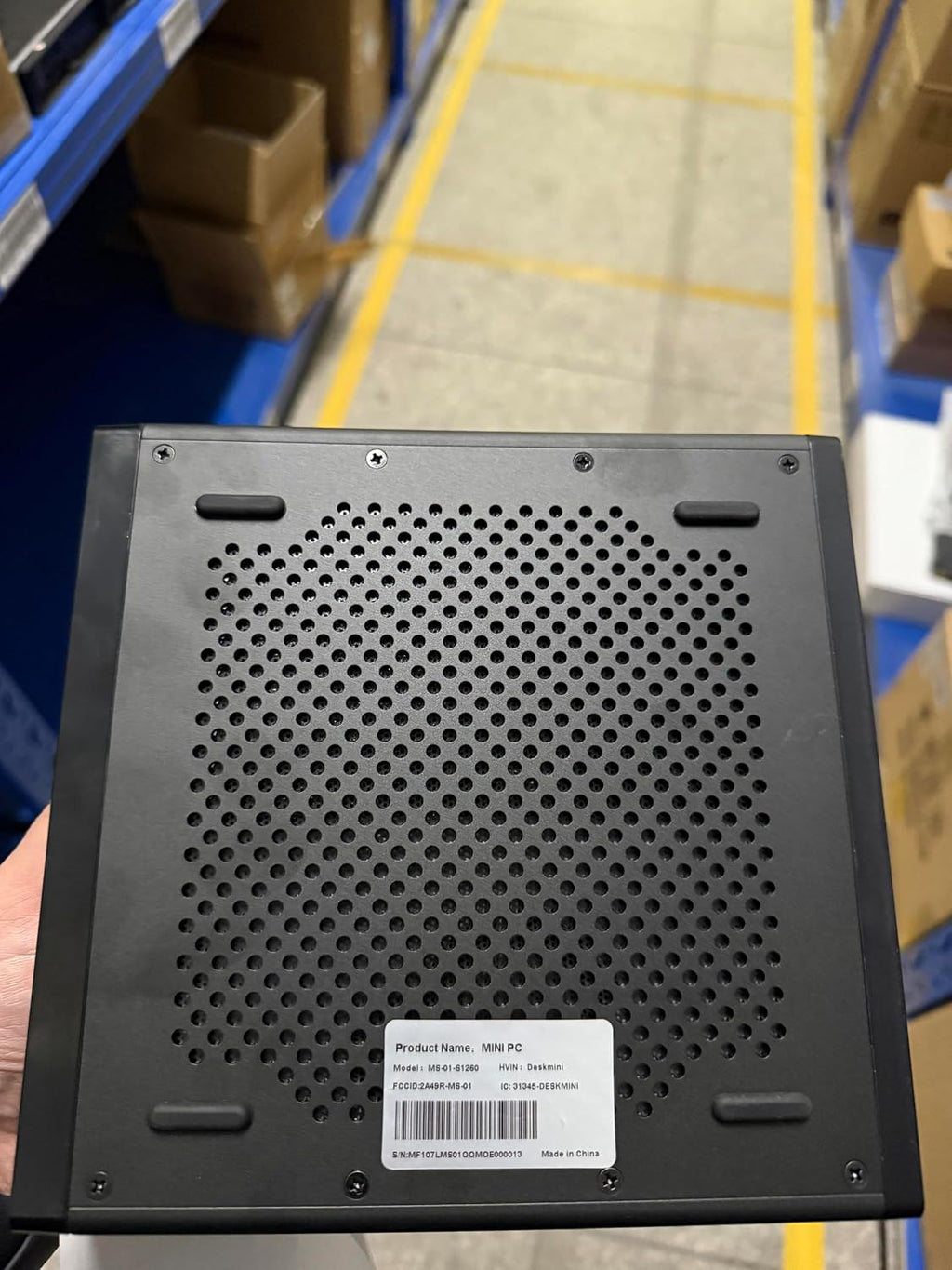MINISFORUM MS-01-S1260 Mini PC,Intel Core i5-12600H,vPro Enterprise Support,32GB DDR5 1TB SSD,2x10Gbps SFP+LAN/2x2.5G RJ45/2xUSB4/HDIM/16xPCIe 4.0/M.2 NVMe SSD/U.2 NVMe SSD,Mini Computer