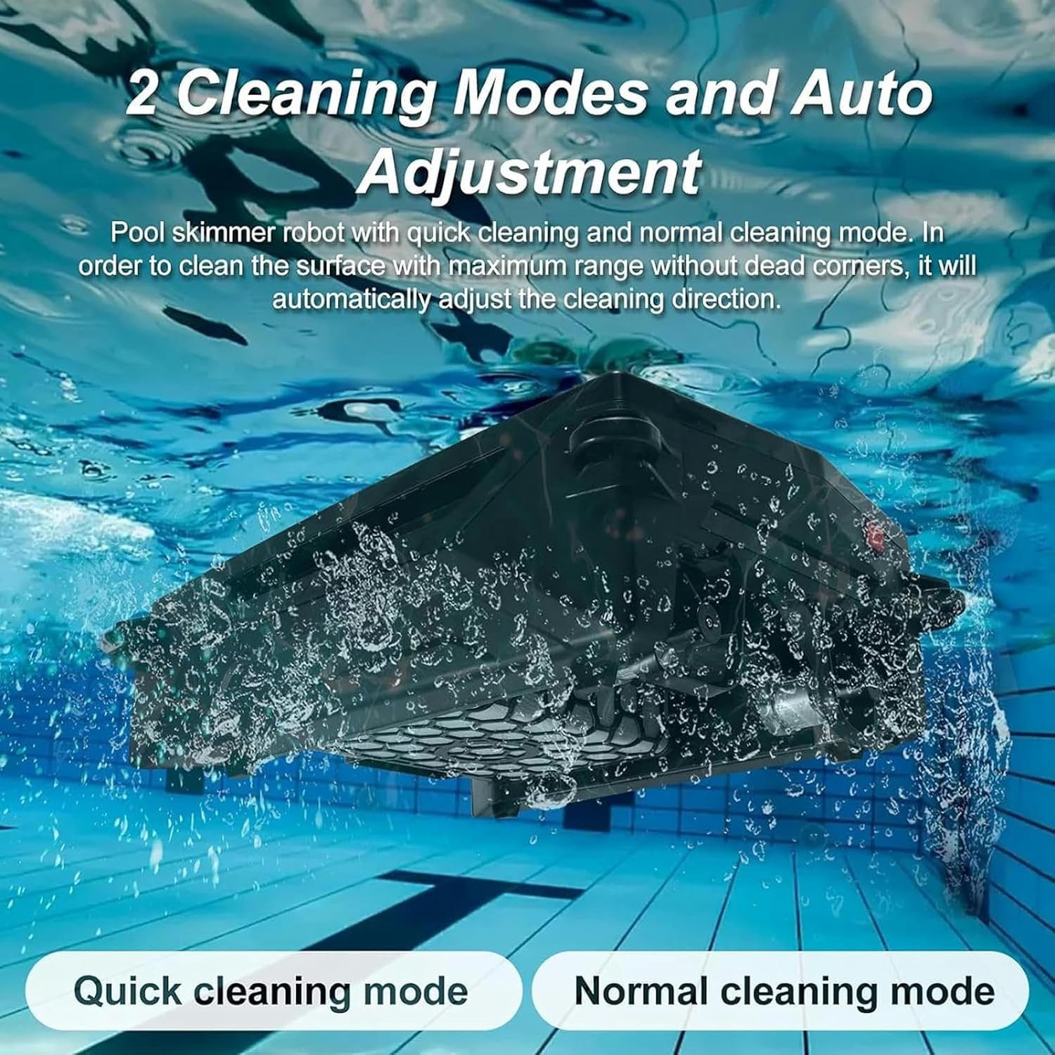 Automatic Robotic with Solar Energy, Pool Cleaner for High/Underground Pool, Automatically Adjust The Cleaning Direction