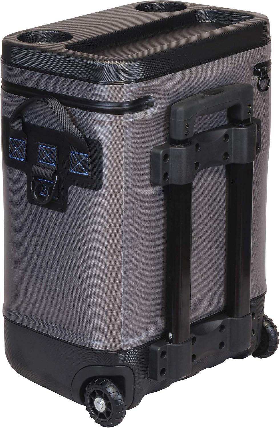 Evolution Outdoor Leak Resistant Insulated EVO Premium Rolling Cooler with ABS Molded Top, 8 Accessory Loops, Retractable 4-Stage Handle