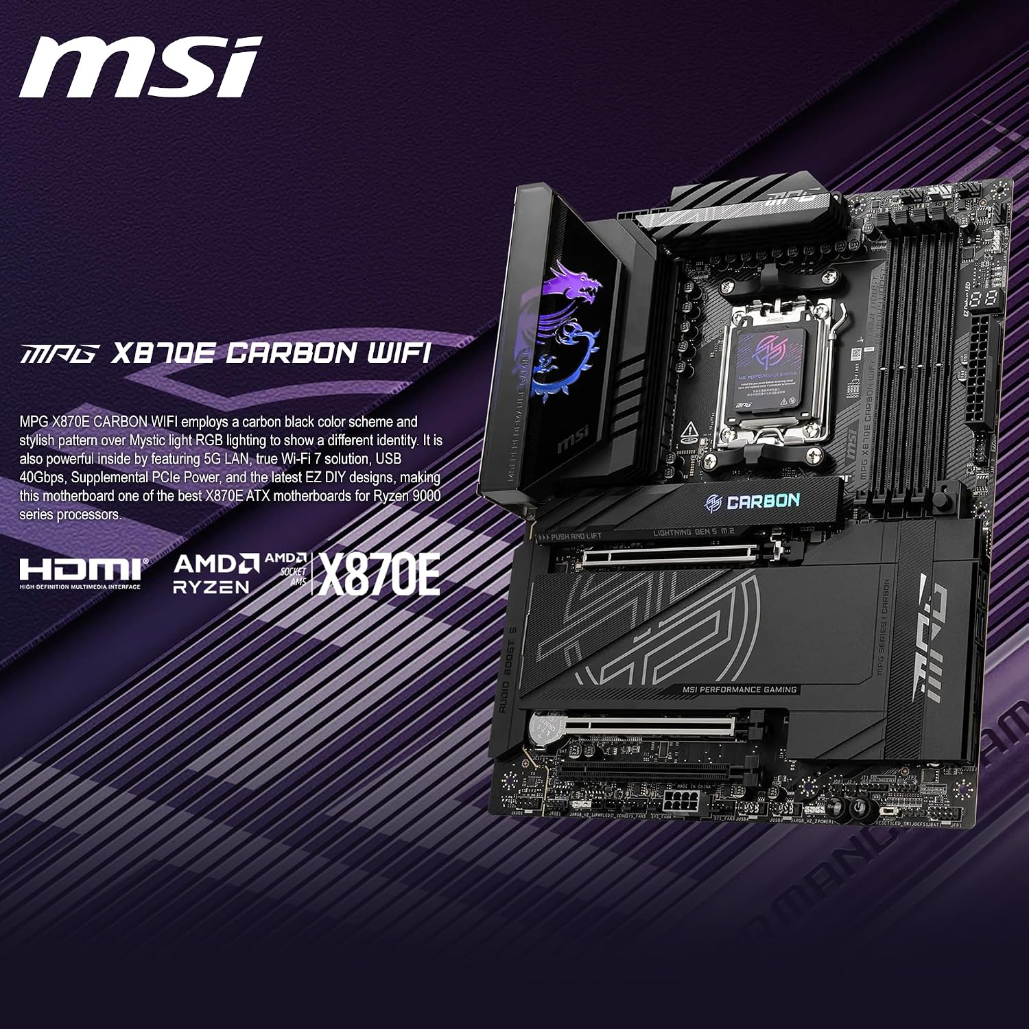 CLX Horus Gaming PC - AMD Ryzen 9 9950X3D 4.3GHz, GeForce RTX 5080, 360mm Tryx AIO, 96GB DDR5 RGB Memory, 4TB 990 EVO M.2, WiFi, Win 11 Home, Black, AI-Accelerated