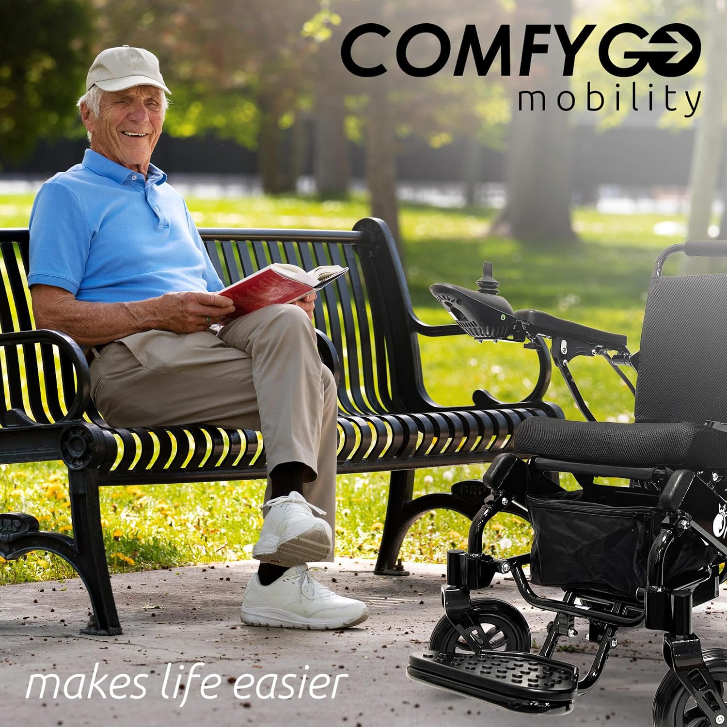 Majestic IQ-8000 Electric Wheelchairs for Adults,Foldable Lightweight Electric Wheelchair,Light Weight Folding Power Chair for Seniors,Portable Motorized Wheelchair,Durable Ultra Light Wheel Chair