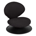 Norwood Commercial Furniture - NOR-ENI225BK-SO 360-Degree Swivel Padded Floor Chair with Back Rest for Teachers, Students, and Gamers, Black