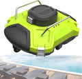 Cordless Robotic Pool Vacuum Cleaner, Fully Automatic Pool Cleaner Robot, Automatic Robotic Pool Cleaner, Automatically Dock, 5000mAh, 200μm, for Underwater Cleaning