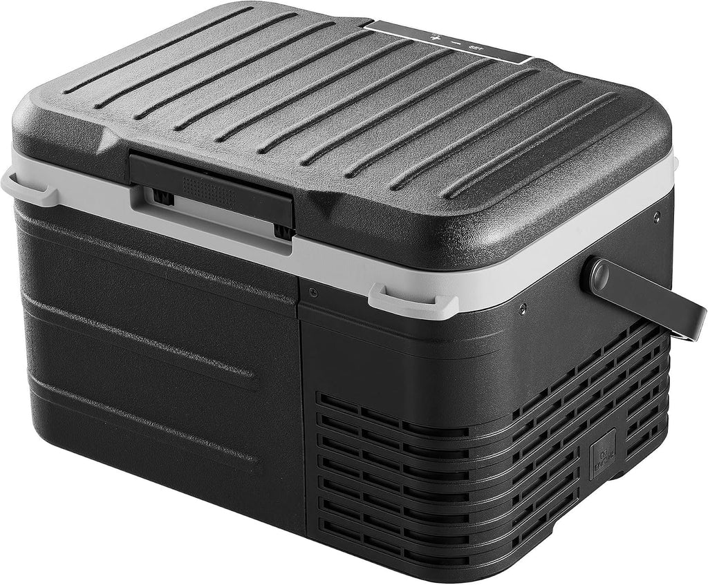 EKOJUCE 12 volt Car Refrigerator, 11 QT (10L) Electric Cooler, -4℉~68℉ Car Fridge, Car Freezer 12/24V DC & 100-240V AC, Portable Refrigerator for Outdoor, Truck, RV, Camping