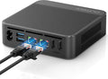 Mini PC,Twin Lake N150(Turbo 3.6Hz) 16GB DDR4 500GB M.2 SSD Dual LAN, Desktop Mini Computer 4K Dual HDMI Display, Wifi5, BT5.0, Built-in 45W Power Supply