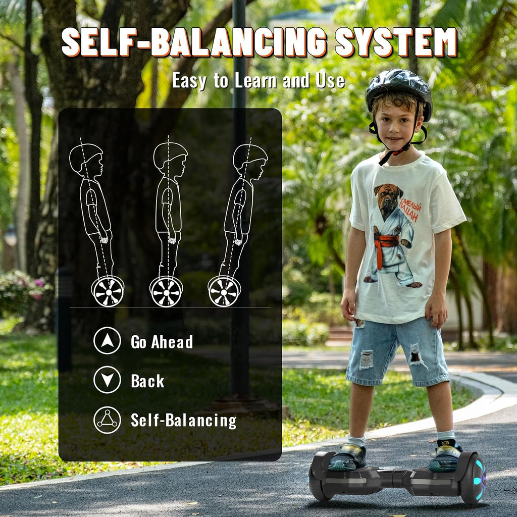 SIMATE Scooter, Bluetooth Speakers and LED Light-Up Wheels, APP Control, Dual 250W Motors, 8.5 mph Max Speed & 8.5 Miles Max Range, Gifts for Kids Adults Girls Boys
